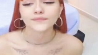 Beautiful Lady With Her Orange Hair Enjoys Her Blowjob