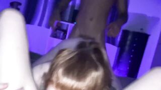 HOT three Way Experimenting Eating Vagina with my Bi-Curious Roommate
