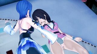 Kairi Gets her Pussy Eaten by Aqua, Lesbian Tribbing Orgasm. Kingdom Hearts