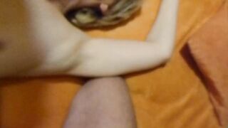Stranger uses my ex-wifey and cum on her boobies