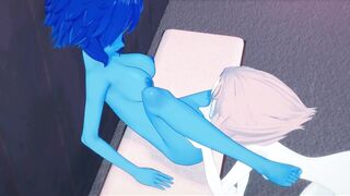 Lapis and Pearl Fucking Upstairs, Licking Pussy and Tribbing - Steven Universe