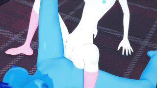 Lapis and Pearl Fucking Upstairs, Licking Pussy and Tribbing - Steven Universe