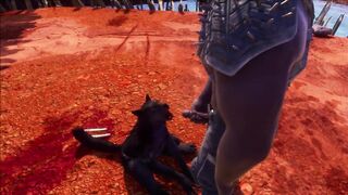 Furry Wolfhybrid Animation (Wildlife Game)