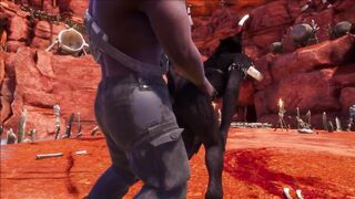 Furry Wolfhybrid Animation (Wildlife Game)
