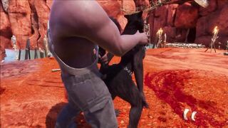 Furry Wolfhybrid Animation (Wildlife Game)