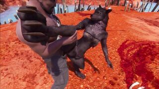 Furry Wolfhybrid Animation (Wildlife Game)