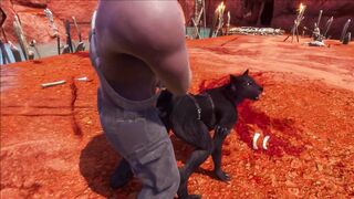 Furry Wolfhybrid Animation (Wildlife Game)