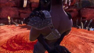 Furry Wolfhybrid Animation (Wildlife Game)