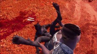 Furry Wolfhybrid Animation (Wildlife Game)