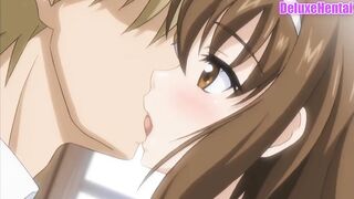 Uncensored Anime Anime Uncensored three Schoolgirls and Teacher have an Group Sex