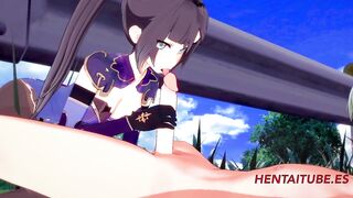 Genshin Impact Hentai 3D - Mona having Sex 1/2
