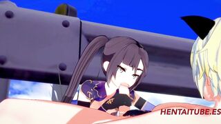 Genshin Impact Hentai 3D - Mona having Sex 1/2