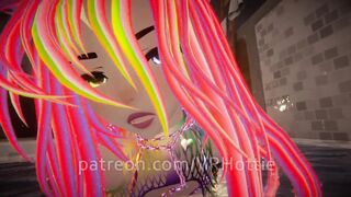 Bdsm Raver Nipple Piercings Humps Ride with Bone in the Pool POV