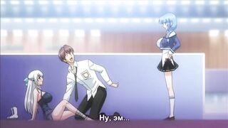 Schoolgirls are having Fun with their Classmate / Japanese Threesome / Group