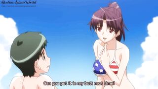 Cartoon Uncensored | Group Sex on the Beach with two Milfs and