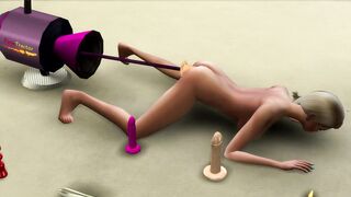 Sims 4 2 goddess Lesbian Girls using Strap on and Machine