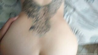 Point Of View cumshot !! My next door seduced me until my cock
