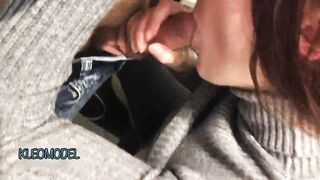 Blowjob into a fitting room with my ex-fiance KleoModel.