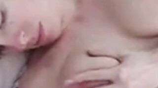 His Big Tit Wife Laid Back And Helped Him Cum, That Was Nice Of Her...