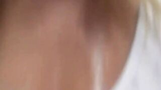 Blonde With Great Tits Teases The Camera