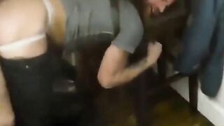 Hipster Destroyed by Big Cocks in Gangbang