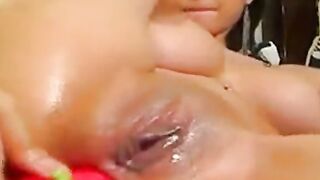 NO HOLE LEFT BEHIND: Latina Anal Webcam Show