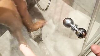 Shower Sex and Fingering in Prague with a Teen Babe 2