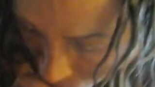 Facial for a Tattooed American Hooker from Bakersfield
