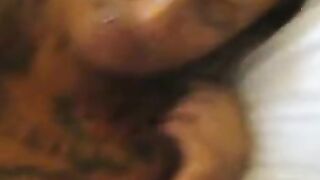 Facial for a Tattooed American Hooker from Bakersfield