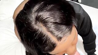 Made a big booty Ebony babe Gag Before We Fucked