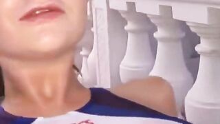 Haebsche Badenixe spontan im Bad geknallt