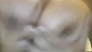 BBW Colombian Plays with Her Big Tits on Webcam
