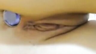 Nerdy Camgirl Anal Plug, Dildo Play and Squirting