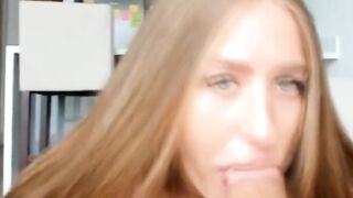 Latina Slut Caught Sucking Neighbor's Huge Dick