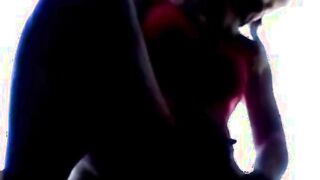 Dazzling Blonde Teen Sits On A Window And Plays With Her Pussy