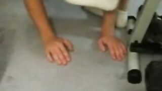 Big Cock Worships Amateur's Socked Feet