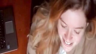 Hot Teen Making Her Juicy Hairy Pussy Cum Hard...