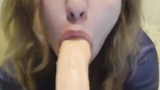 Hottie Solo Girl On Webcam Has Amazing Big Tits And Fucks Herself With A Large Toy...