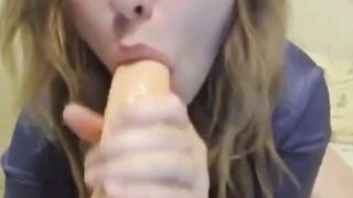 Hottie Solo Girl On Webcam Has Amazing Big Tits And Fucks Herself With A Large Toy...