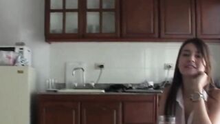Latina Teen Happily Gets Her Face Fucked