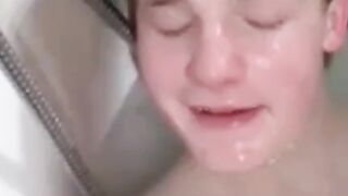 Older Man's Cum Tribute to Young Twink