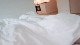 Step-Daughter In My Bed - Amateur Teen Blonde Blowjob and Creampie