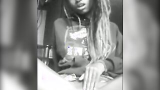 Black Girl Pleasures Herself on Webcam