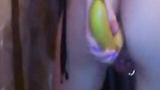 Banana in the Butt on Cam