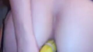Banana in the Butt on Cam