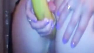 Banana in the Butt on Cam