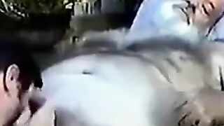 Young Man Sucks Off a Hairy Grandpa