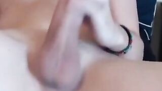 Big Shaved Dick Twink Strokes His Meat