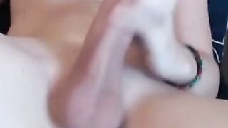 Big Shaved Dick Twink Strokes His Meat
