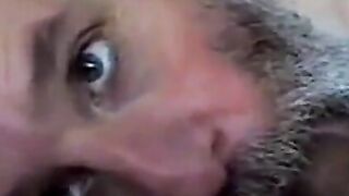 Bearded Daddy Sucks and Swallows